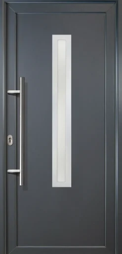 Meeth Haustür Signum PVC Exclusiv PVC Modell 70 108 x 200 cm, DIN links, Titan