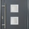 Meeth Haustür Signum PVC Exclusiv PVC Modell 84 88 x 200 cm, DIN links, weiß/titan