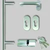 Meeth Haustürstoßgriff-Set abgerundet Edelstahl ME80