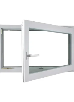 Meeth Kellerfenster 90 x 40 cm DIN rechts 1 Flügelig Dreh-Kipp weiß