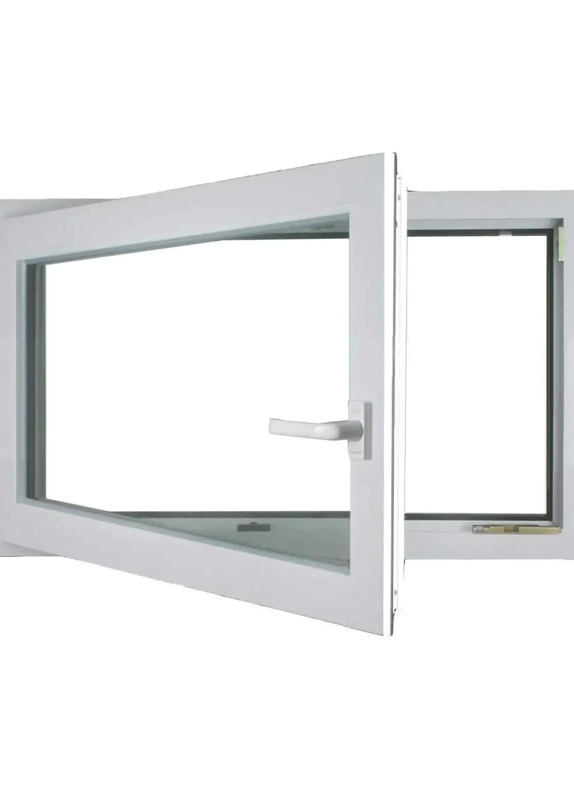 Meeth Kellerfenster 60 x 40 cm DIN links 1 Flügelig Dreh-Kipp weiß