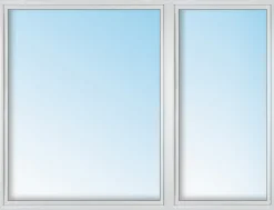 Meeth Kunststofffenster 150 x 120 cm 2-flg. Dreh-Kipp/Dreh-Kipp rechts weiß