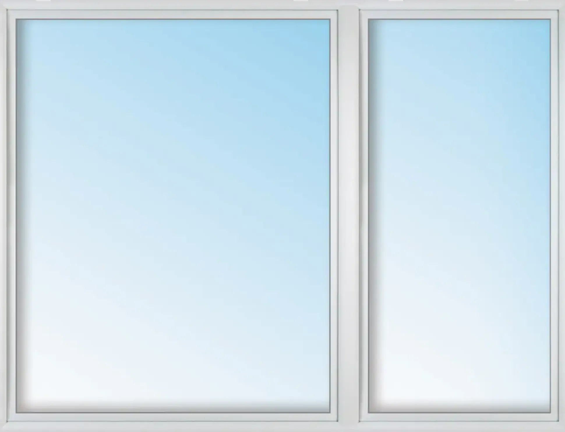 Meeth Kunststofffenster 140 x 140 cm 2-flg. Dreh-Kipp/Dreh-Kipp rechts weiß