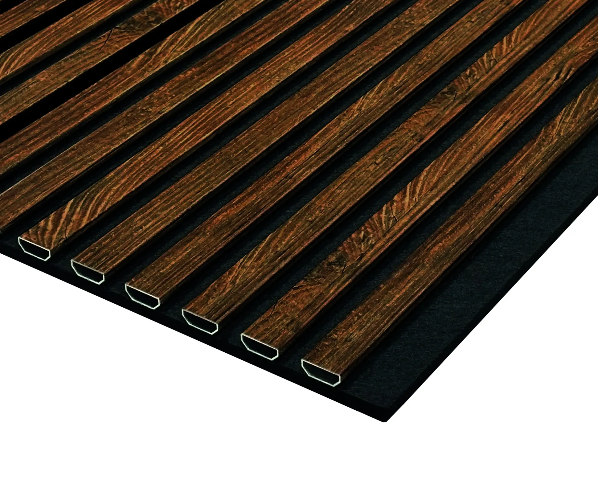Neuhofer Akustikpaneel Eiche foliert 240 x 56,5 x 1,7 cm braun rustikal
