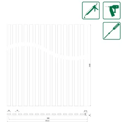 Neuhofer Akustikpaneel Eiche foliert 240 x 57,2 x 1,9 cm braun