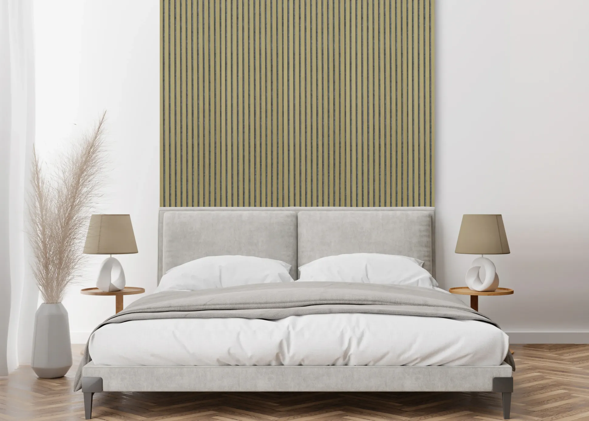 Neuhofer Akustikpaneel Eiche natur foliert 240 x 57,2 x 1,9 cm braun