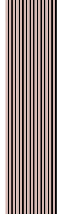 Neuhofer Akustikpaneele 267 x 57,25 x 1,9 cm Altrosa foliert