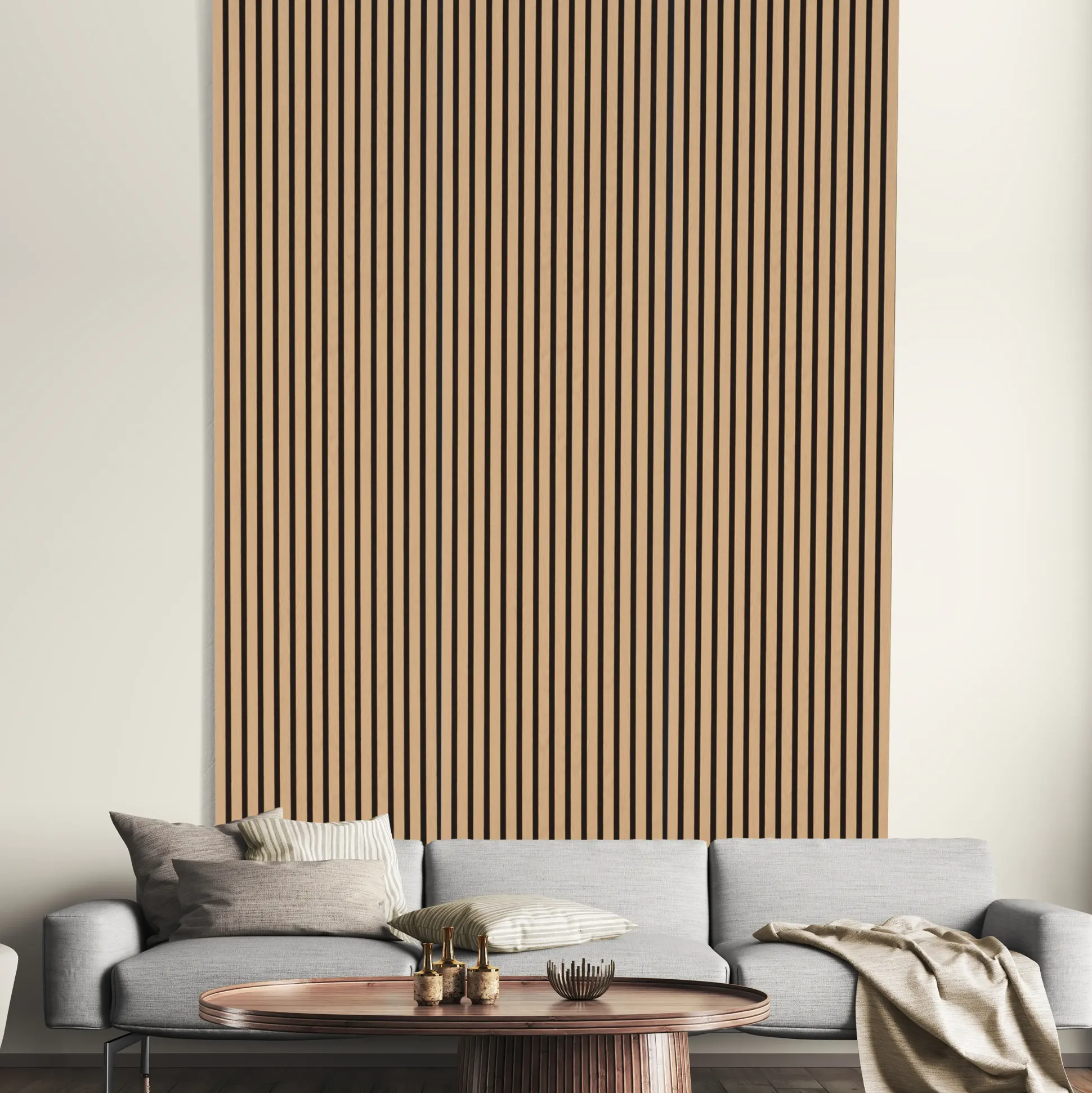 Neuhofer Akustikpaneele Eiche 240 x 57 x 1,9 cm braun