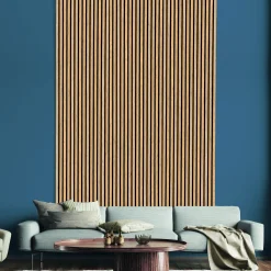 Neuhofer Akustikpaneele Holz Eiche furniert braun 267 x 57 x 1,9 cm