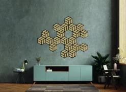 Neuhofer Akustikpaneele Hexago Eiche natur 30 x 26 x 1,9 cm