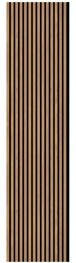 Neuhofer Akustikpaneele Holz foliert braun 267 x 1,9 x 57 cm