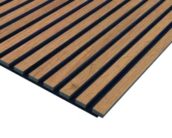 Neuhofer Akustikpaneele Holz foliert braun 267 x 1,9 x 57 cm
