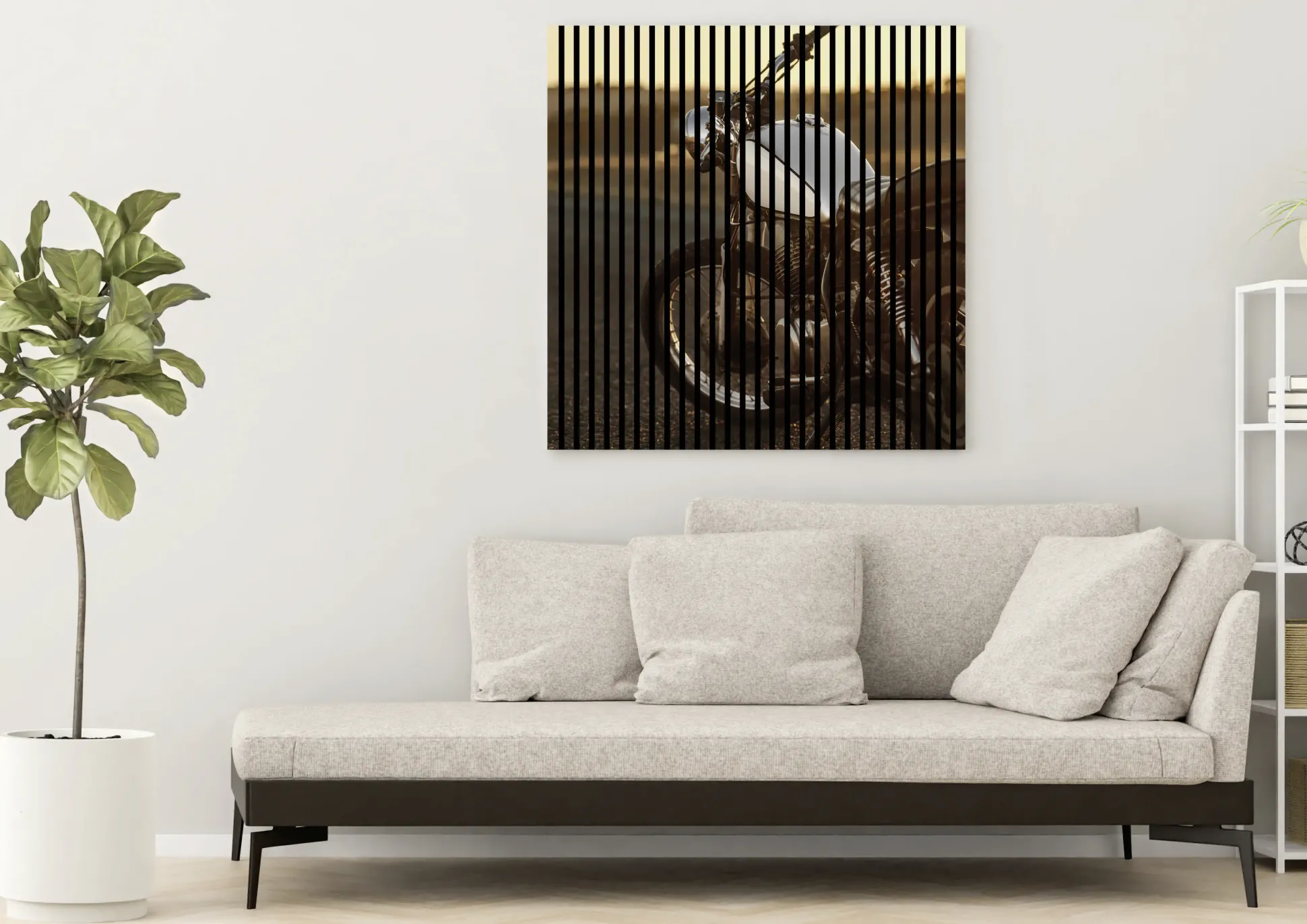 Neuhofer Akustikpaneele Motorrad 119,5 x 113,3 x 1,9 cm
