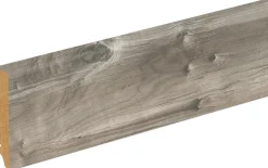 Neuhofer Fußleiste 240 cm 70 x 19 mm Spaltholz grau