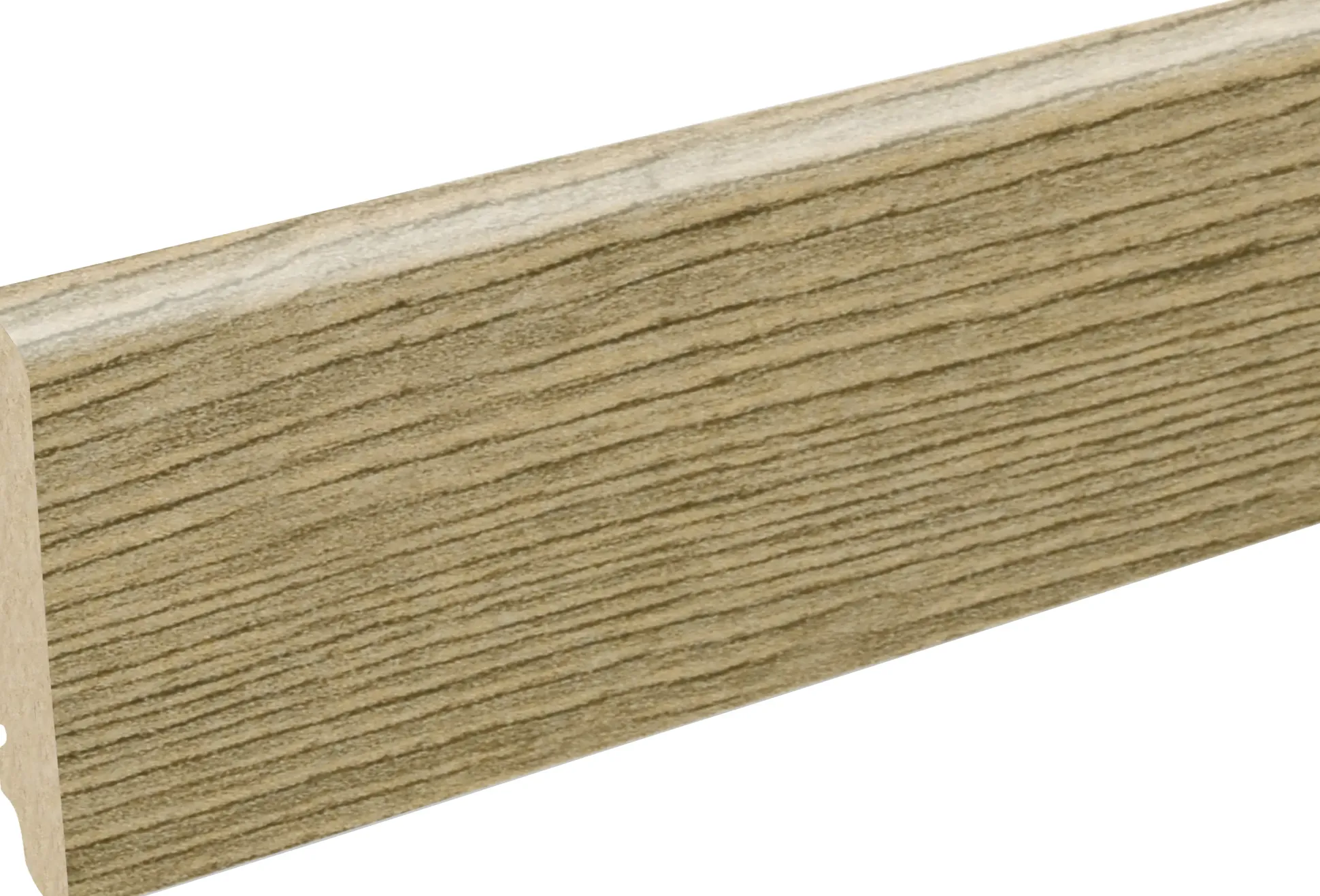 Neuhofer Fußleiste 240 cm 58 x 19 mm Oak natural grey