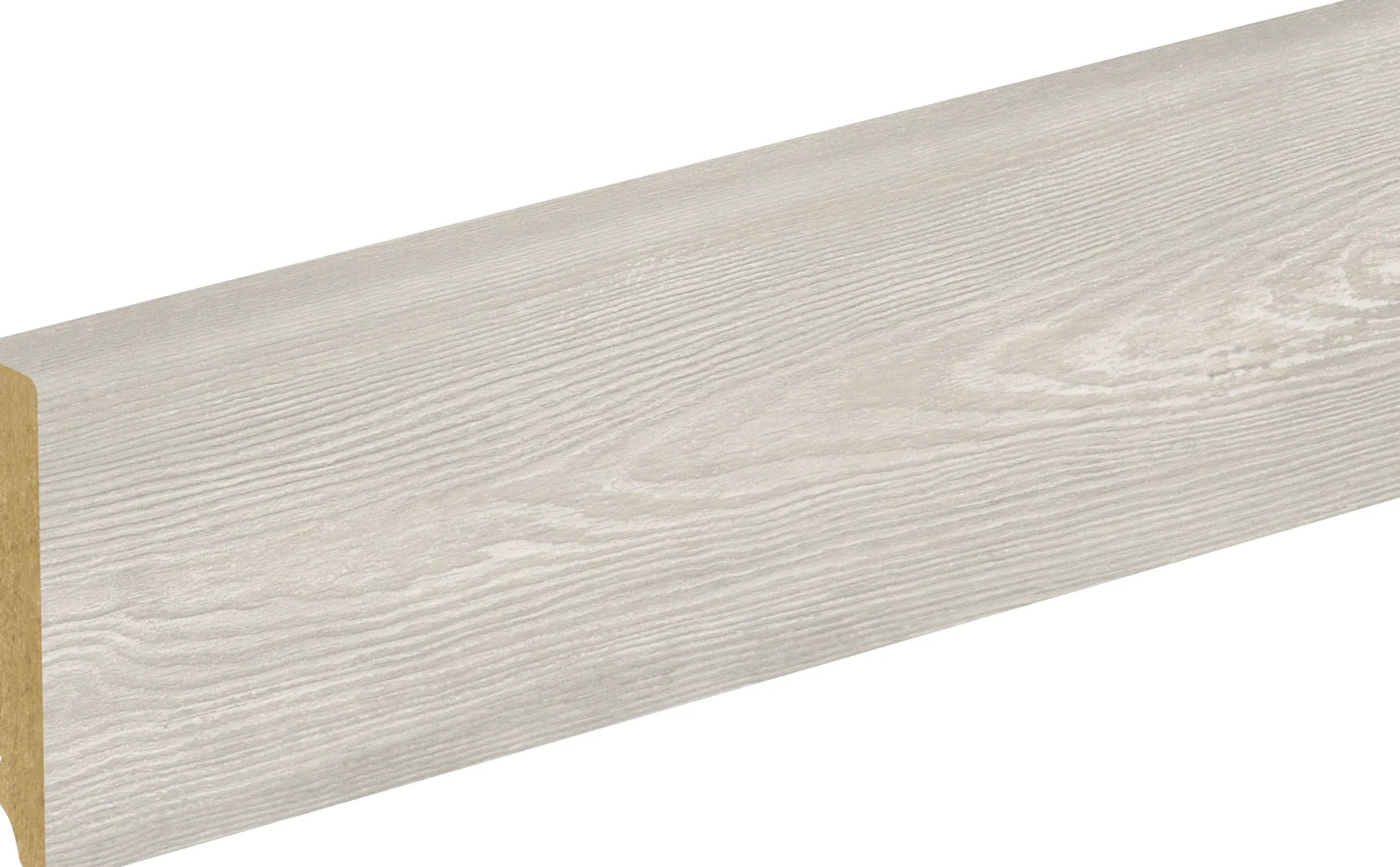 Neuhofer Fußleiste 240 cm 70 x 19 mm Pine whitewashed