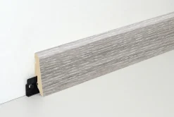 Neuhofer Fußleiste 240 cm 58 x 19 mm Oak light grey