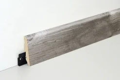Neuhofer Fußleiste 240 cm 58 x 19 mm Spaltholz grau