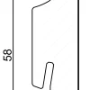 Neuhofer Fußleiste 240 cm x 58 x 15 mm dunkelgrau