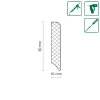 Neuhofer Fußleiste 196 cm x 60 x 10 mm weiß