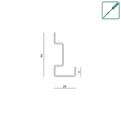 Neuhofer Haken für Akustikpaneele 5 x 1 x 2 cm schwarz 2 Stück