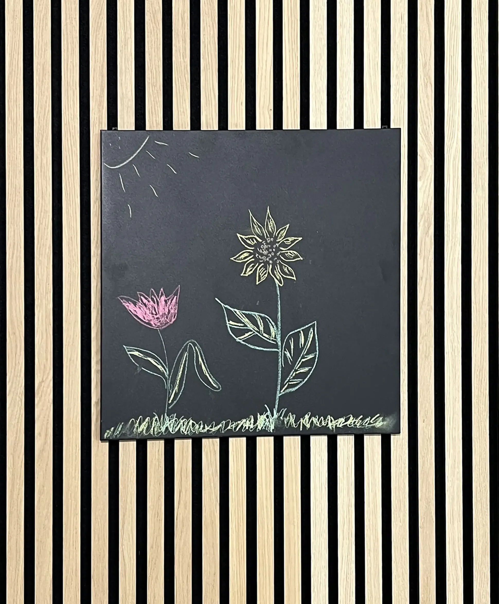 Neuhofer Letterboard für Akustikpaneele schwarz 45 x 44 x 2 cm