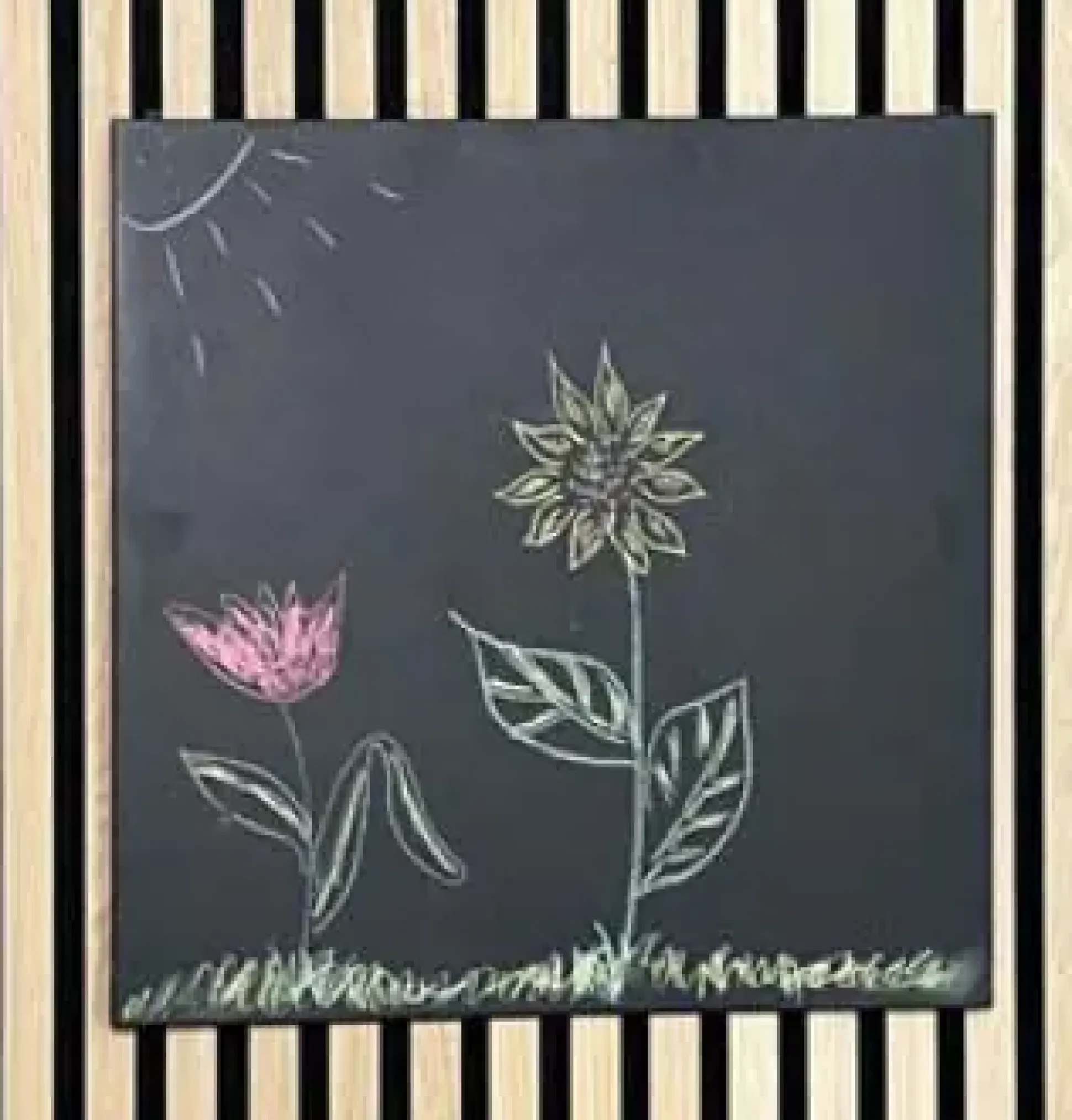 Neuhofer Letterboard für Akustikpaneele schwarz 45 x 44 x 2 cm