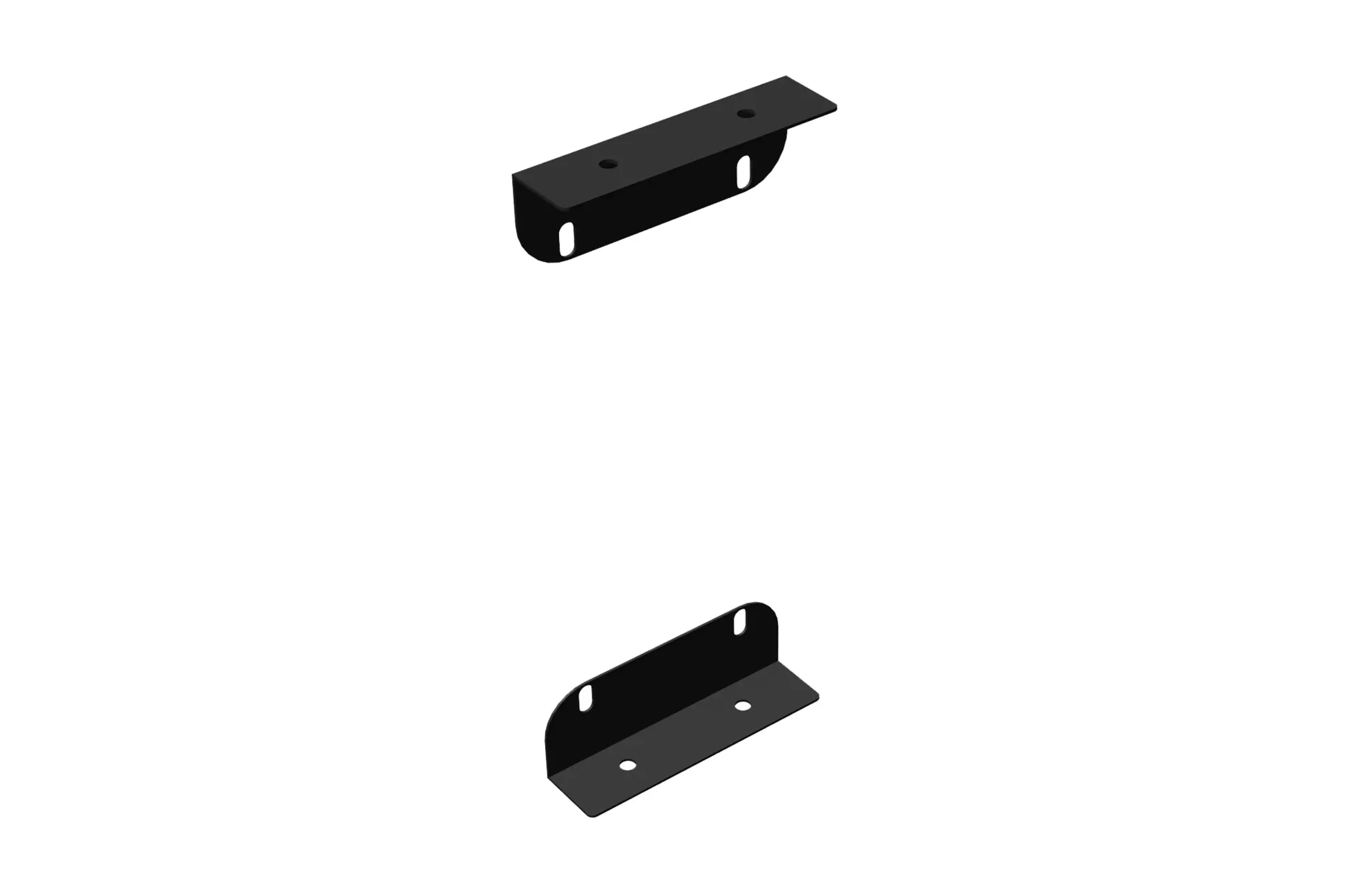 Neuhofer Metallwinkel für Raumtrenner 8,8 x 5,3 cm schwarz 6 Stück