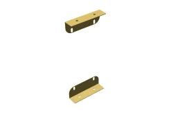 Neuhofer Metallwinkel für Raumtrenner 8,8 x 5,3 cm beige 6 Stück