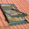 OptiLight Dachfenster B06 78 x 118 cm Kiefernholz natur Blech grau 879906