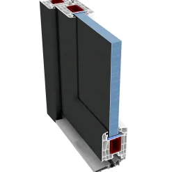 Panto Haustür Modell K 011 DIN links anthrazit 110 x 210 cm
