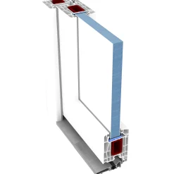 Panto Haustür Modell K 011 DIN links weiß 110 x 210 cm