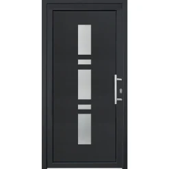 Panto Haustür Modell K017 DIN rechts weiß/anthrazit 100 x 200 cm