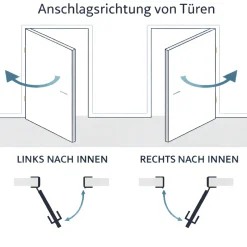 Panto Nebeneingangstür Holz 510 98 x 198 cm DIN links