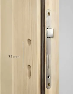 Panto Nebeneingangstür Holz 510 98 x 198 cm DIN links