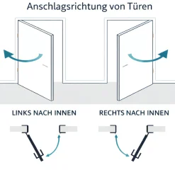 Panto Nebeneingangstür Holz 501 88 x 198 cm DIN links