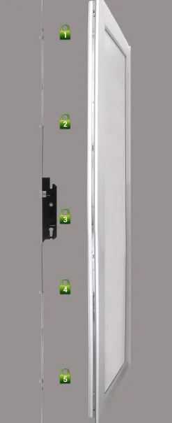 Panto Nebeneingangstür Kunststoff 511 98 x 198 cm DIN links weiß