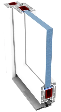 Panto Nebeneingangstür Kunststoff Premium 510 98 x 198 cm DIN links weiß