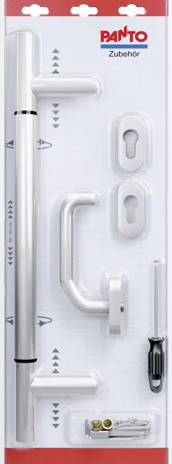 Panto Stoßgriff-Set Edelstahl 40 - 60 cm verstellbar