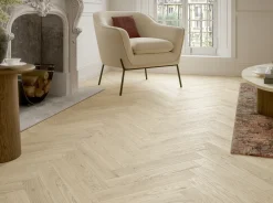 Parador Parkett Trendtime 3 Living Plus Eiche Bardolino weiß lackversiegelt matt weiß Minifase