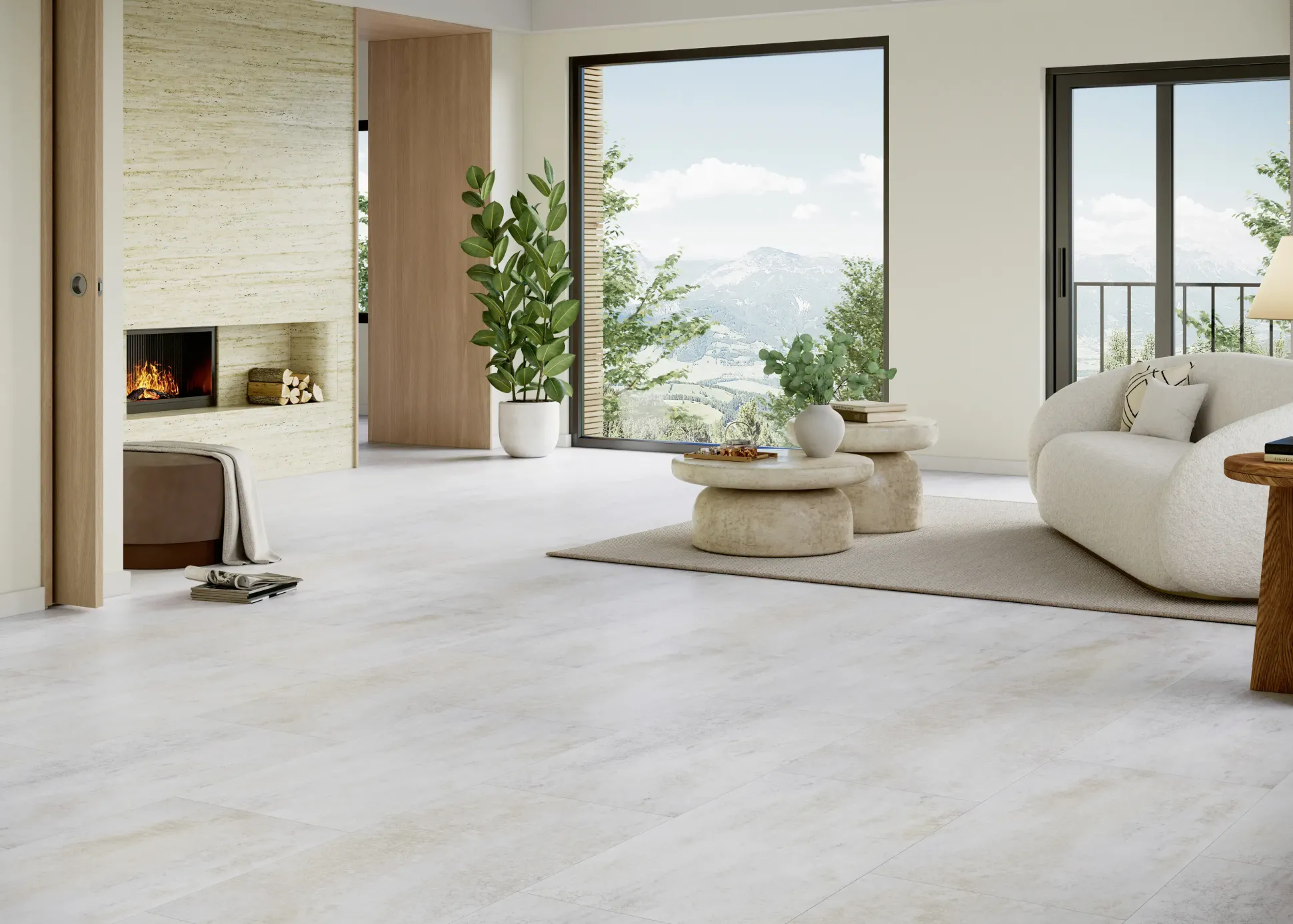 Parador Vinylboden mit Trittschalldämmung Basic 5.3 Dolomit weiß