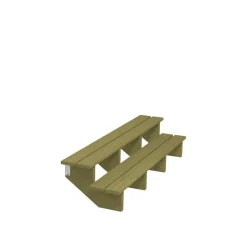 Plus Außentreppe Kiefer 2 Stufen 180 cm breit