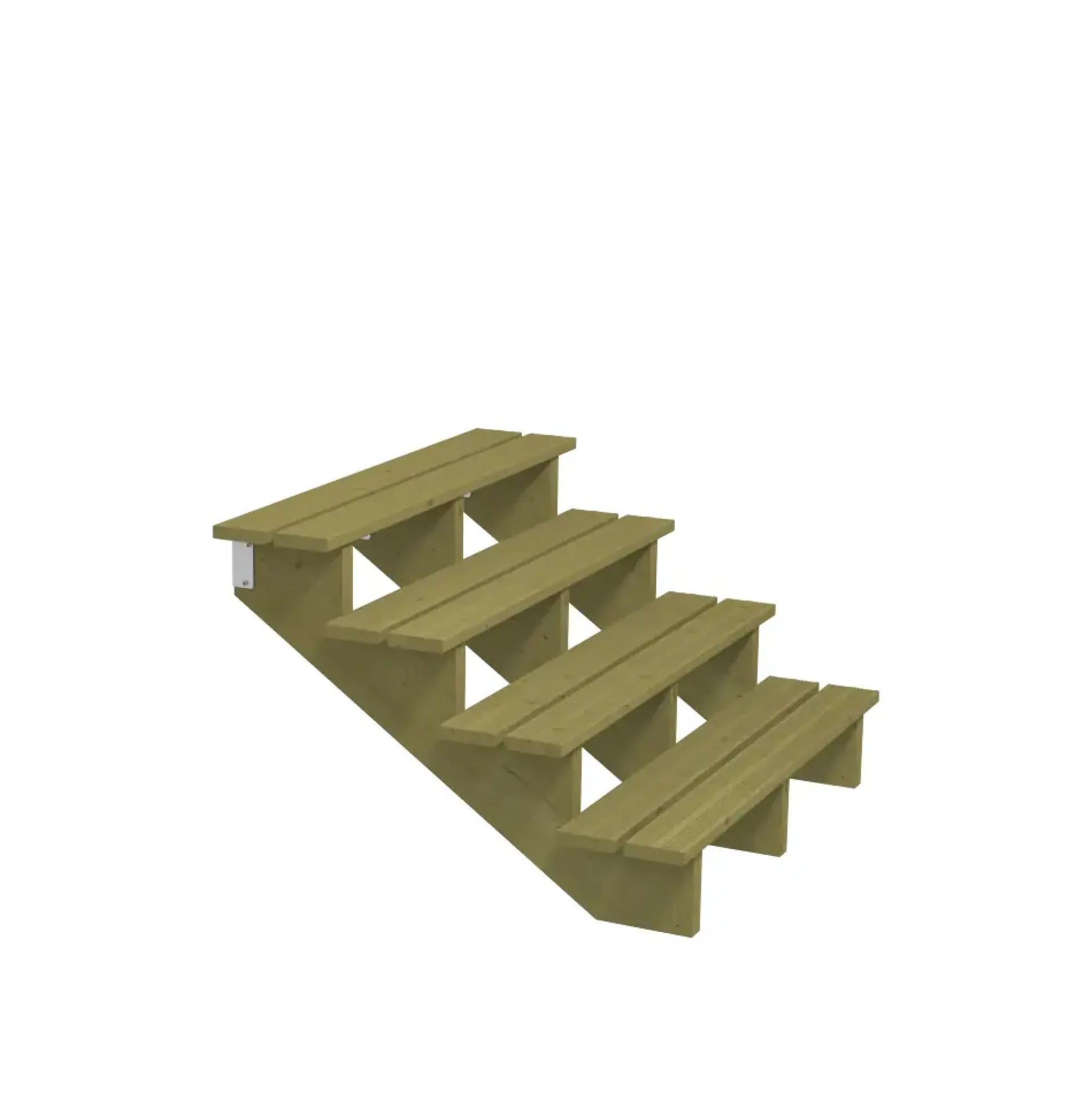 Plus Außentreppe Kiefer 4 Stufen 120 cm breit