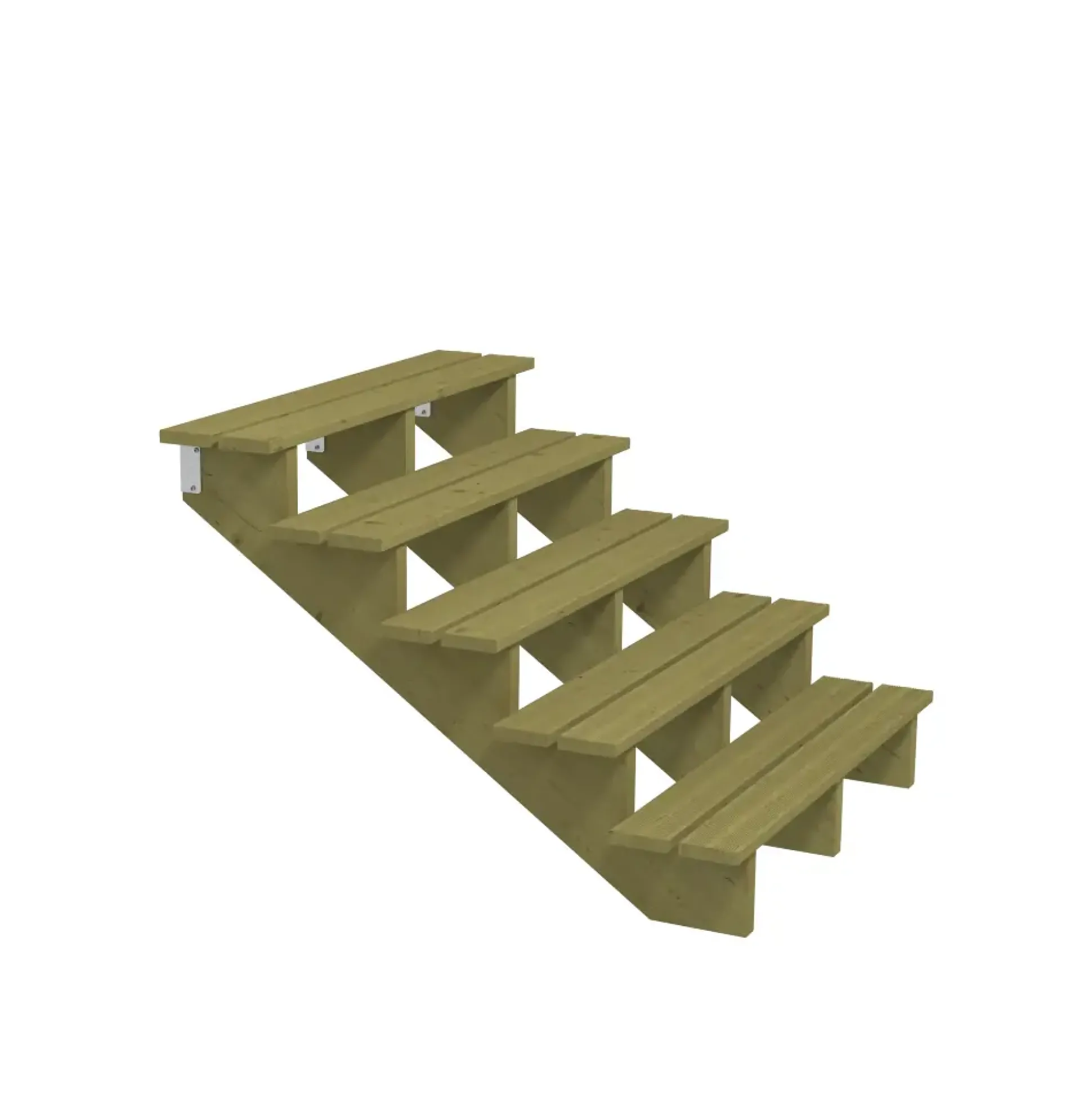 Plus Außentreppe Kiefer 5 Stufen 120 cm breit