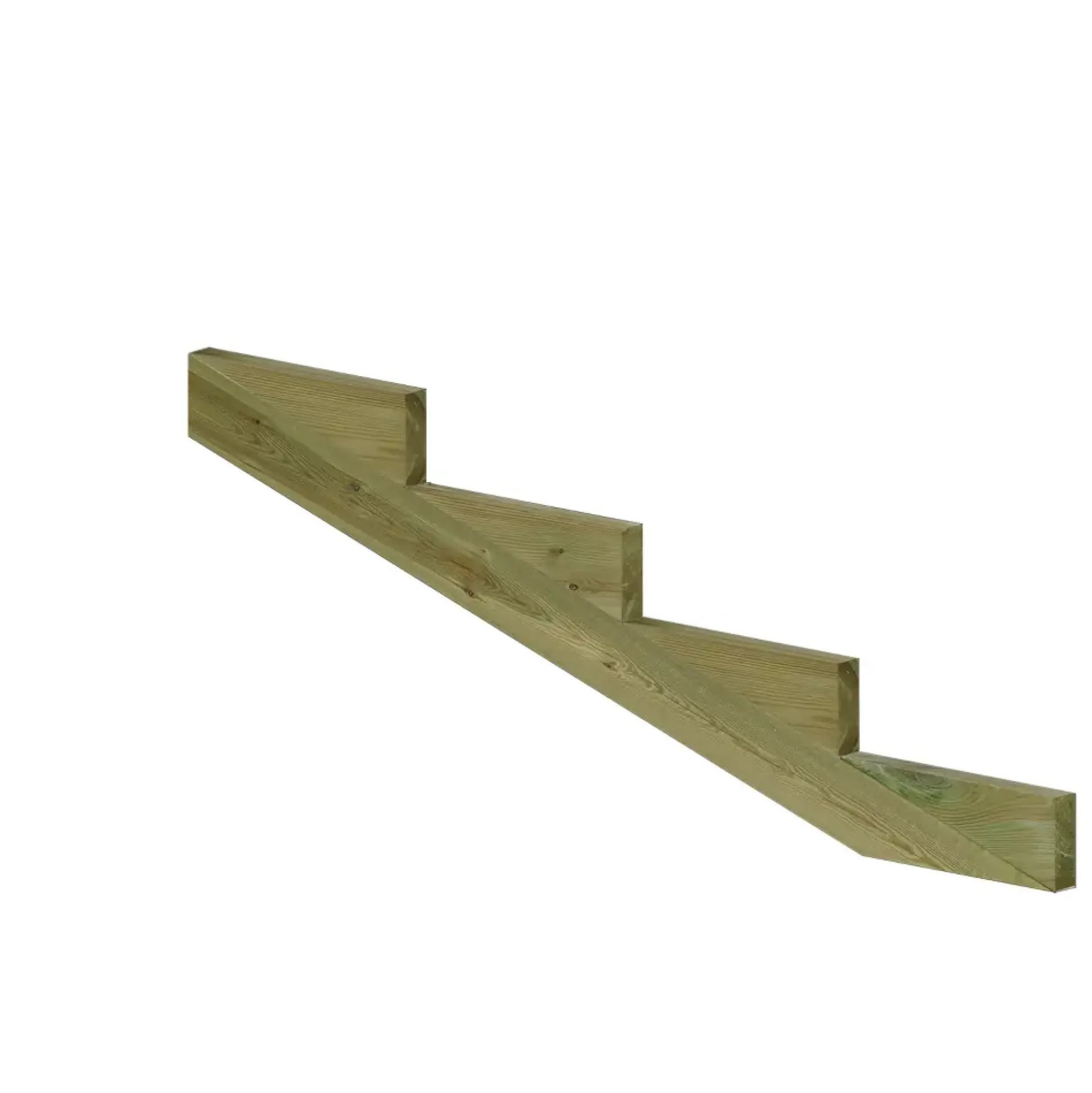 Plus Außentreppe Kiefer 4 Stufen 180 cm breit Schritttiefe 39 cm