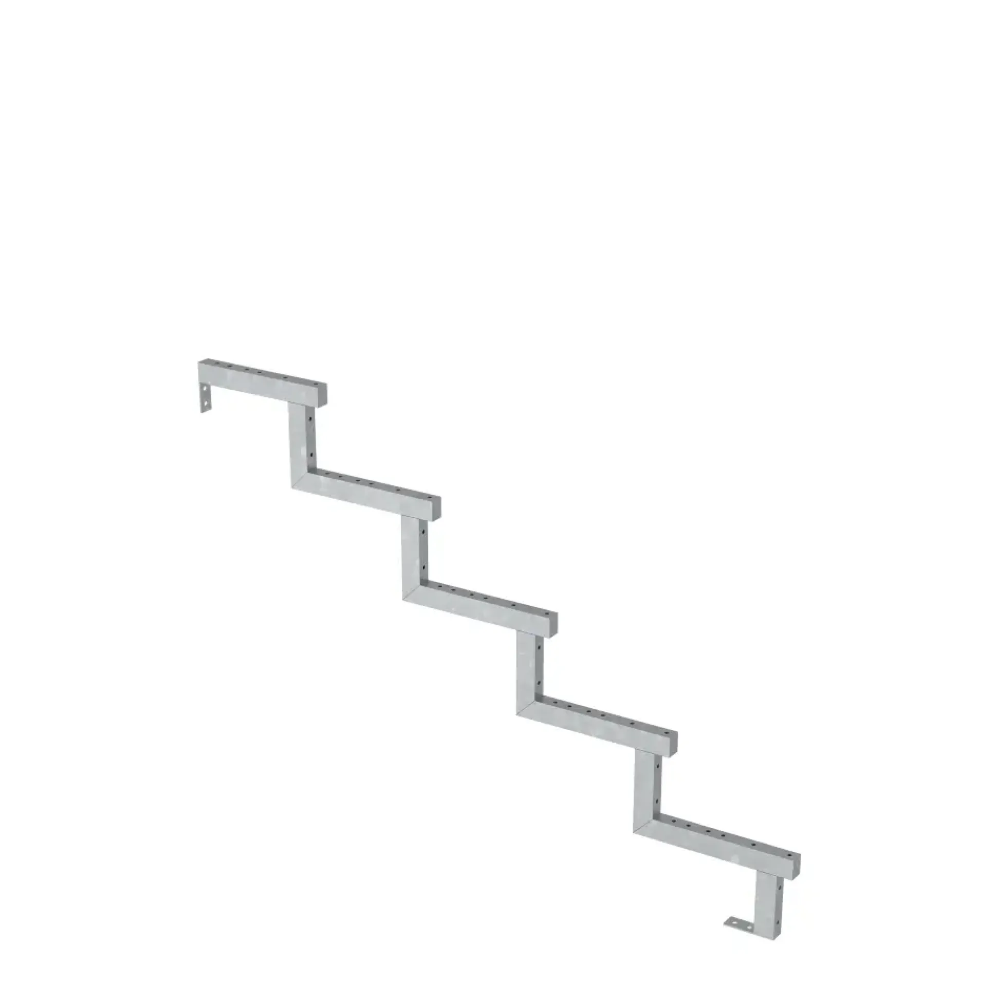 Plus Außentreppe Kiefer/Feuerverzinkt 5 Stufen 180 cm breit