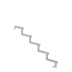 Plus Außentreppe Kiefer/Feuerverzinkt 5 Stufen 120 cm breit