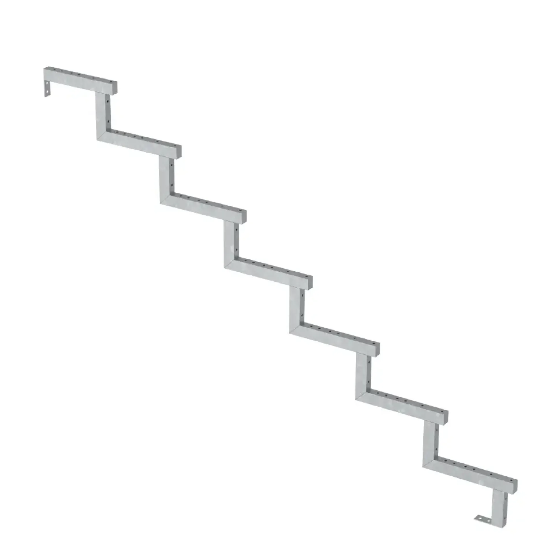 Plus Außentreppe Kiefer/Feuerverzinkt 7 Stufen 120 cm breit