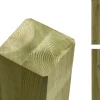 Plus Leimholzpfosten 98 cm 70 x 70 mm druckimprägniert Kopf gerundet