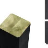 Plus Leimholzpfosten 208 cm 70 x 70 mm schwarz Kopf gespitzt